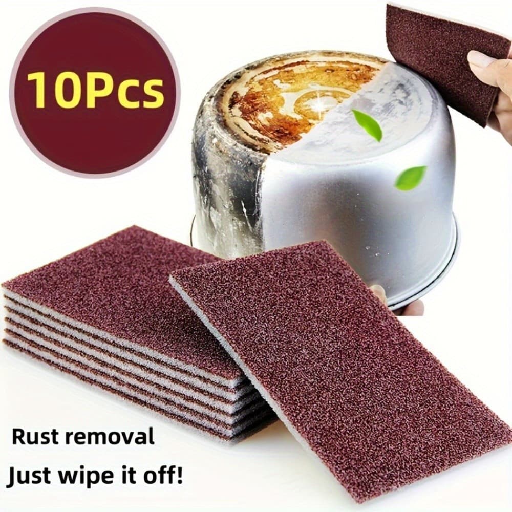 10 Peças de Esponjas Diamantadas para Limpeza de Cozinha, Panos Mágicos para Limpeza de Fundo, Ferramentas para Remoção