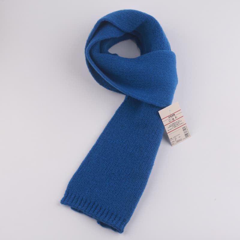 Original cor sólida lã misturada cachecol masculino feminino inverno All-Match casal outono inverno quente malha engross