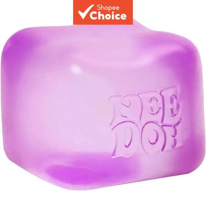 NeeDoh Nice Cube Super Solid Squish Pink - Brinquedo Antiestresse Rosa, Squishy, Novo na Caixa
