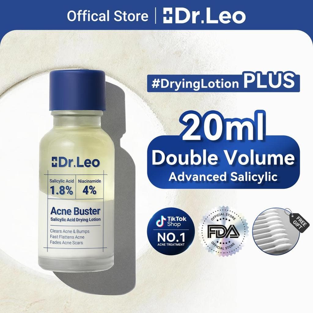 Loção Secante Dr. Leo Plus | Reduz visivelmente as espinhas em 24 horas e ajuda a atenuar as marcas de acne em 7 dias. |