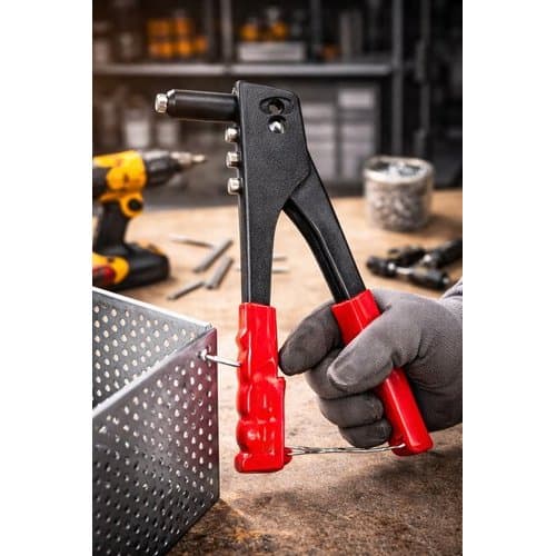 Rebitador Manual Profissional 9.5 Polegadas Rebite Ferramenta Leve Resistente Durável Fácil Uso Oferta Promoção