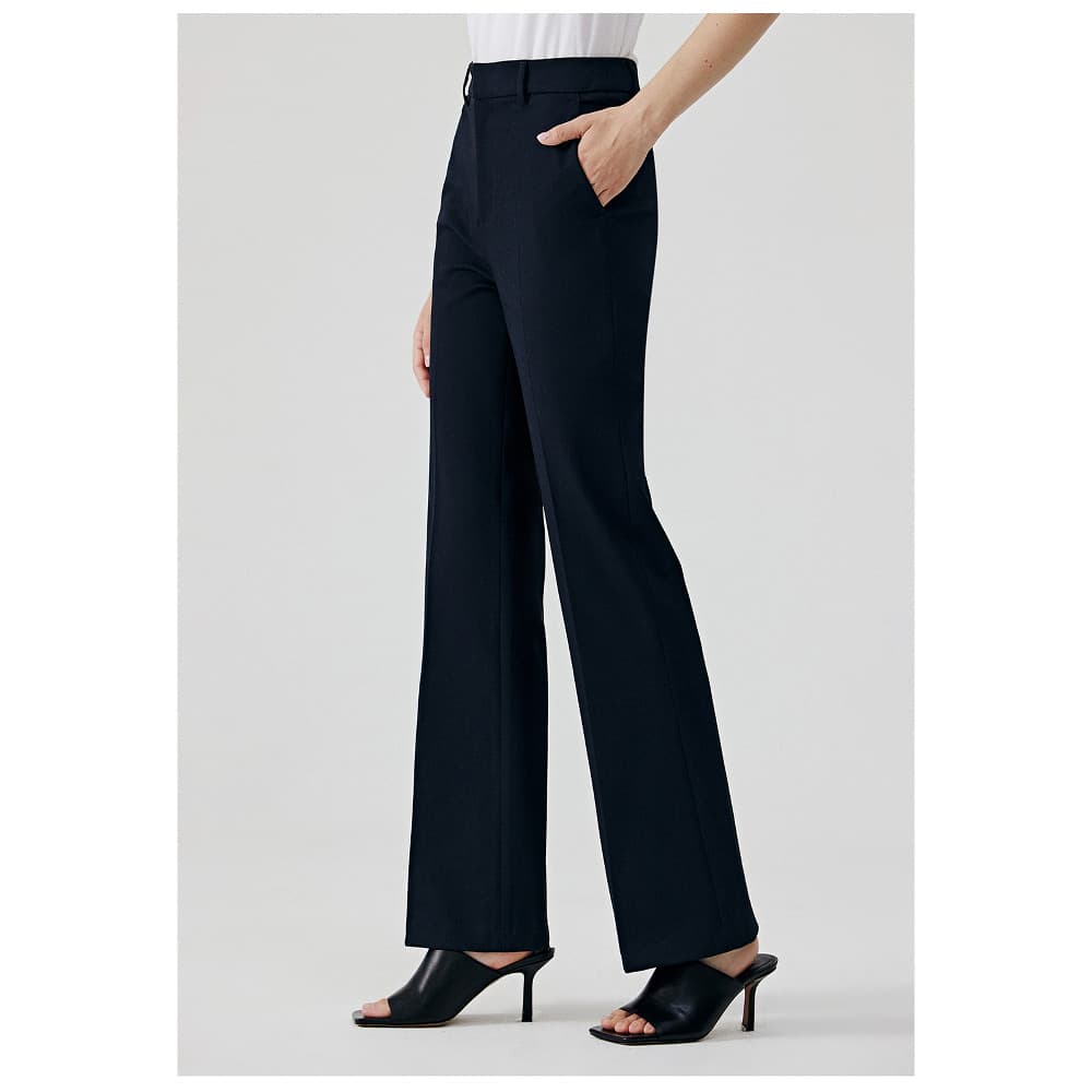 [Twill] Novo estilo feminino calças largas terno calças de cintura alta mais magro olhar negócios high-End Drape profiss