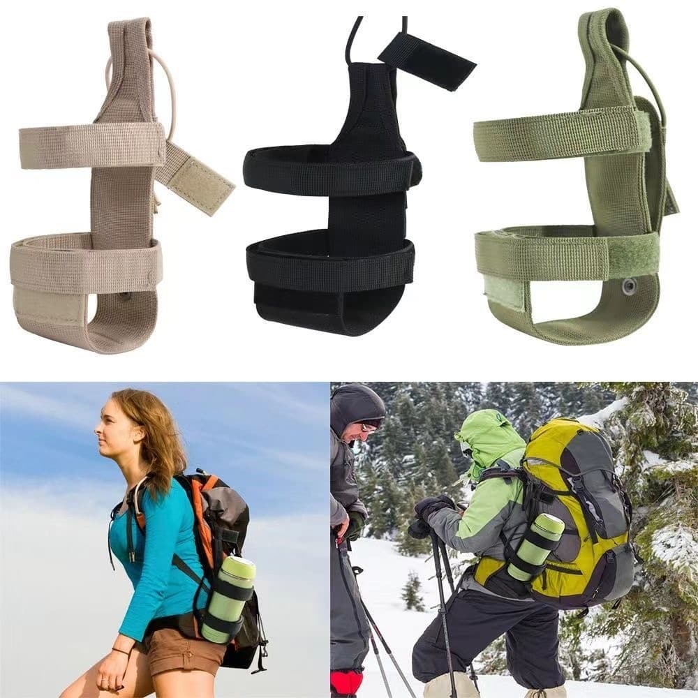 Bolsa para garrafa de água dobrável ao ar livre Capa para garrafa de água isolada Bolsa para copo de água Bolsa mensagei