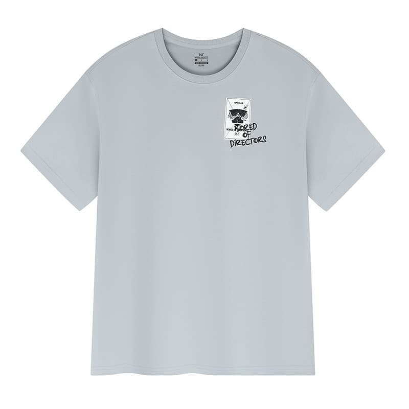 361°Camiseta esportiva masculina 2026 verão novo estilo em torno do pescoço curto camiseta solta confortável topo