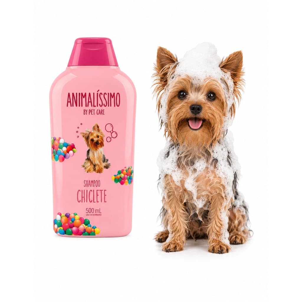 Shampoo Para Cães Premium Pet 500ml Chiclete Animalissimo