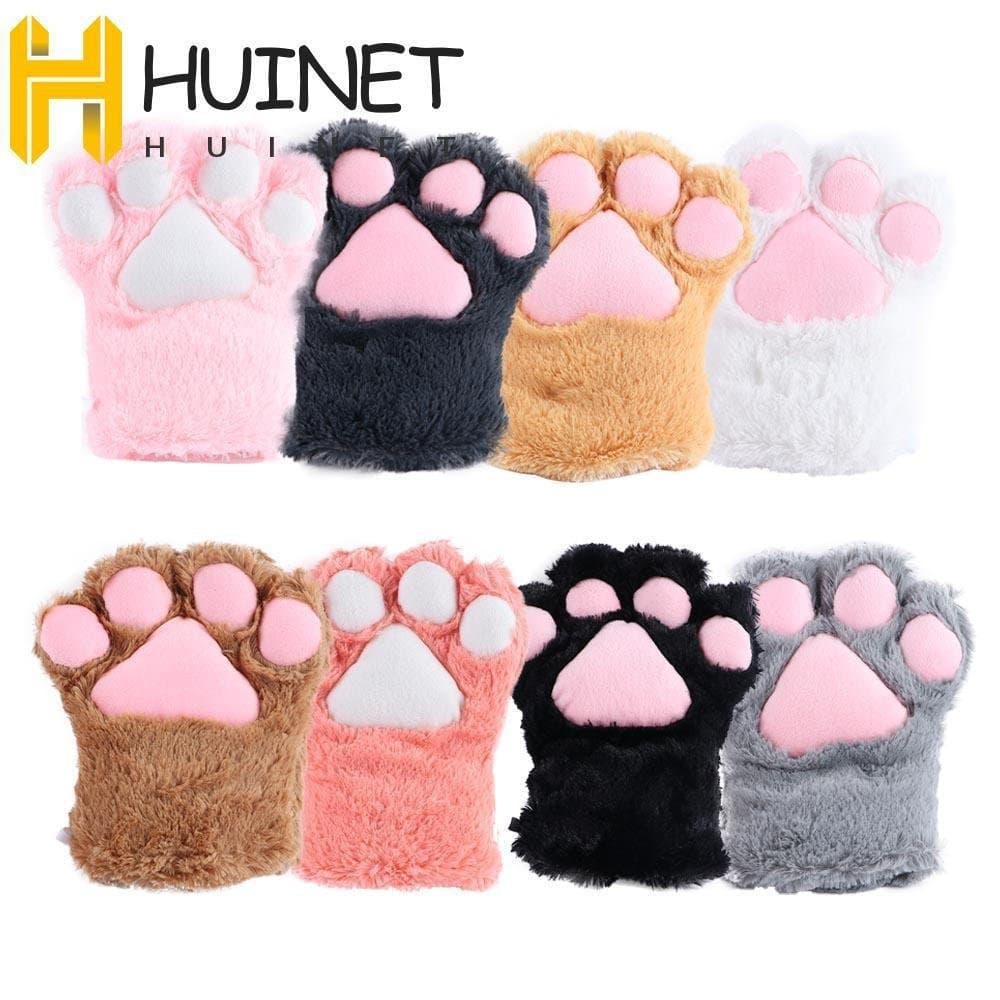 HUINET Luvas De Garra De Gato Nova Urso Para Mulheres Fofas
