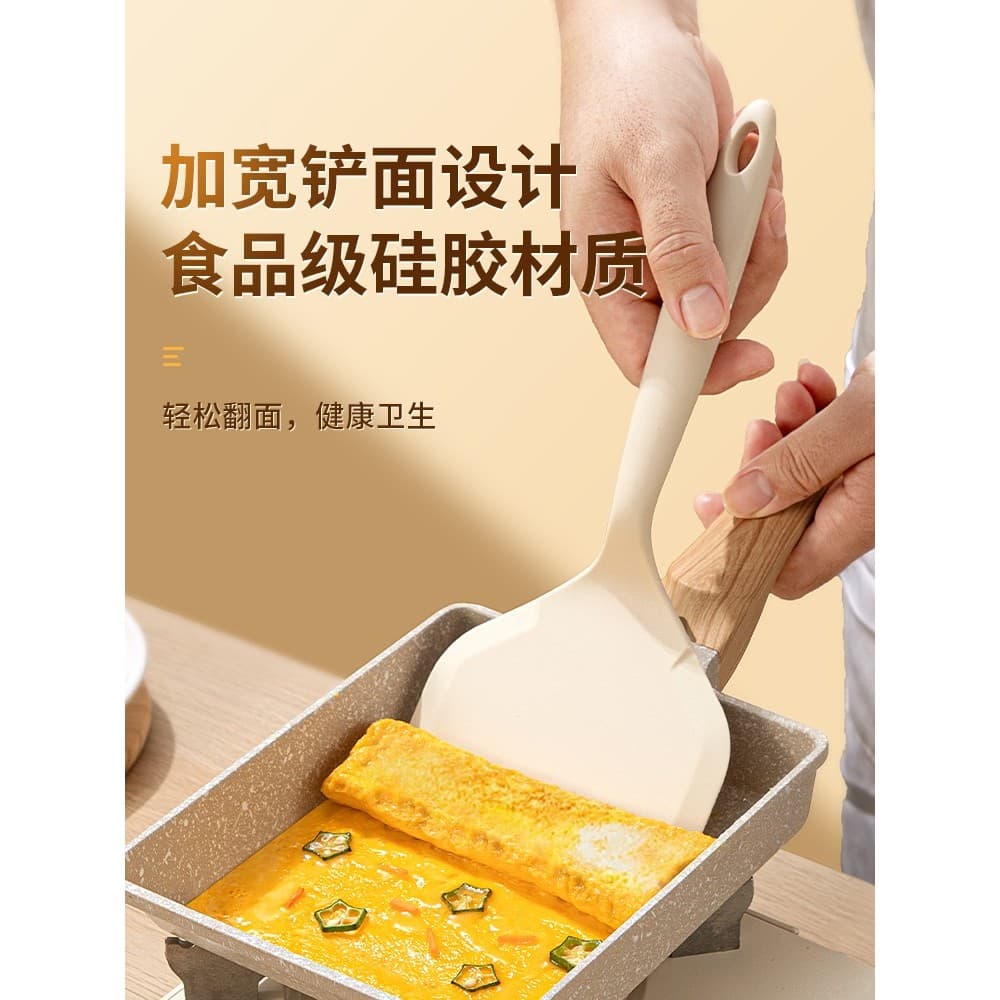 Espátula japonesa de Silicone para panqueca, panela antiaderente, ovo frito especial, espátula de peixe frito, espátula