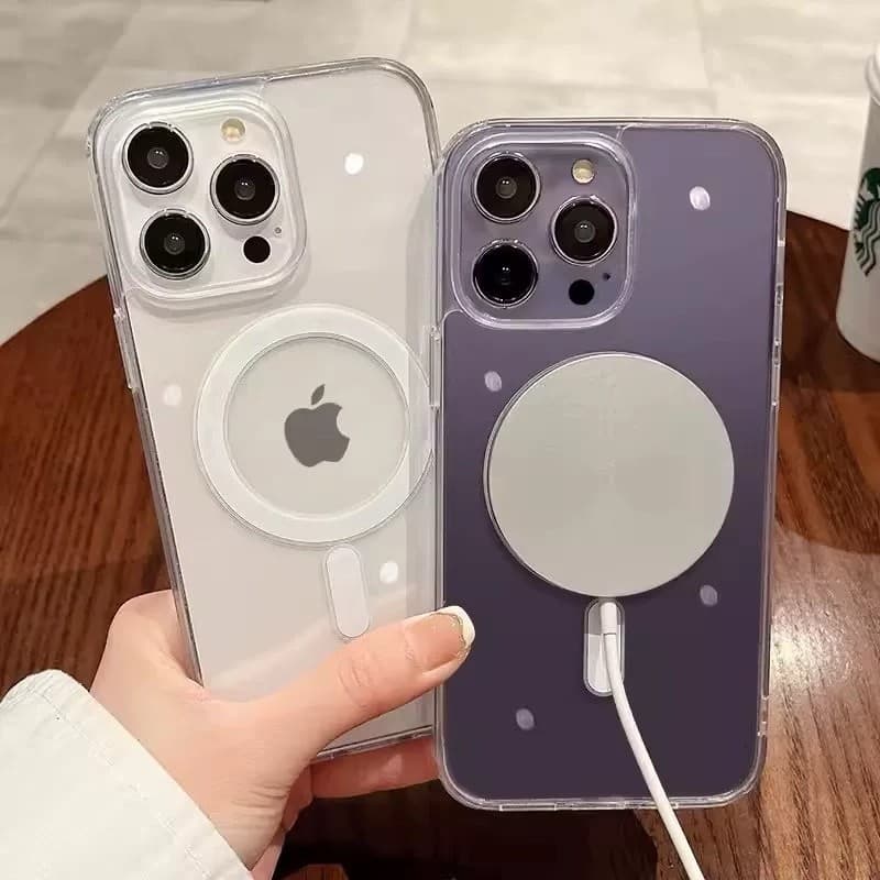 Capa MagSafe Transparente + 2 Películas Cerâmica iPhone 11 Anti Risco Alta Resistência