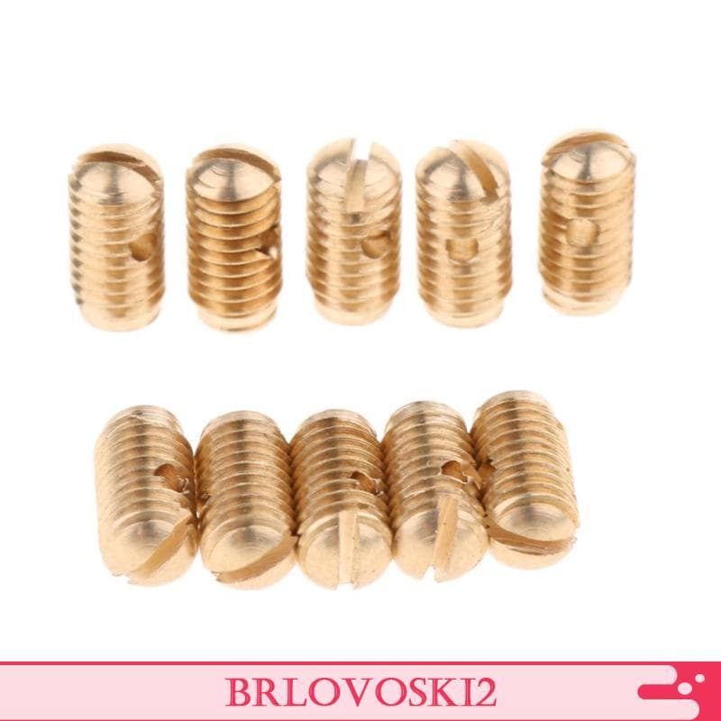 [Brlovoski2] 10pcs Parafusos De Ajuste De Sax Para Acessórios De Peças De Saxofone Alto Tenor Soprano