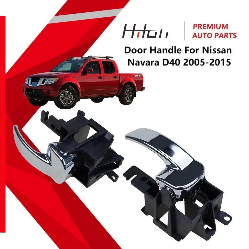 Maçaneta Interna Da Porta Cromada Esquerda E Direita Para Nissan Navara D40 Pathfinder 2005-2015 Frontier R51 80671-4X02
