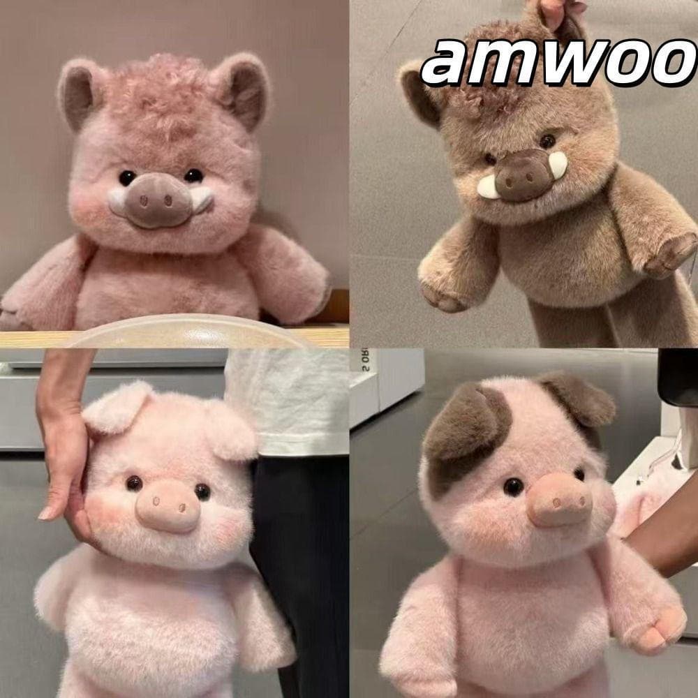 Brinquedo De Pelúcia AMWOO , Travesseiro De Porco Fofo De 17.7 Polegadas , Brinquedos Macios De Apoio Emocional