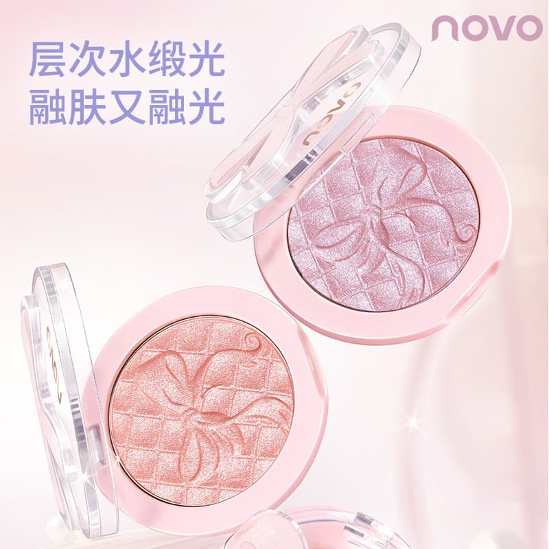 NOVO rosa cetim Ballet monocromático blush alto brilho cetim perolado blush roxo clareamento vitalidade Natural rosa mac