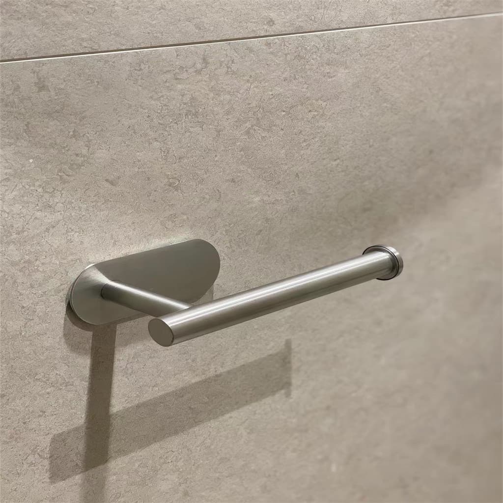 Porta Papel Higiênico Autoadesivo Aço Inox para Parede Cozinha Banheiro