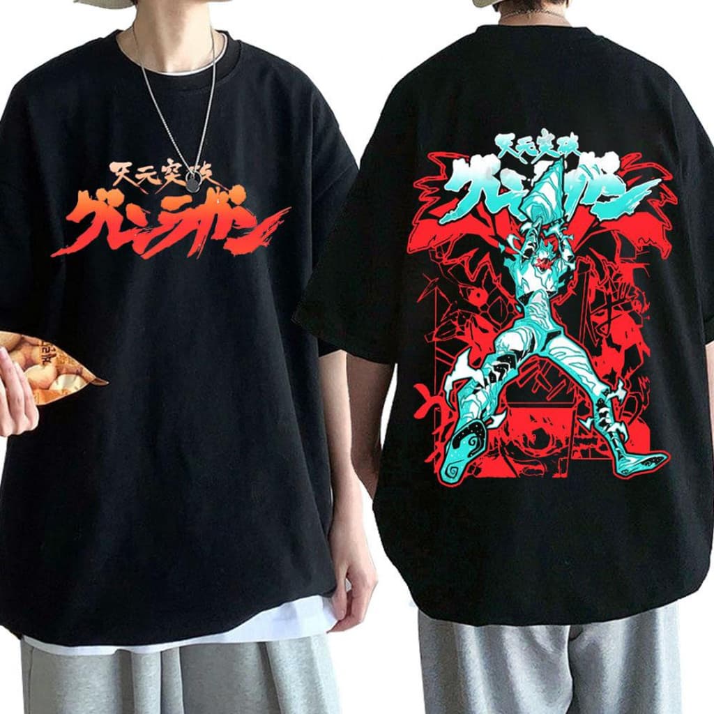 Camiseta Algodão Anime Tengen Toppa Gurren Lagann