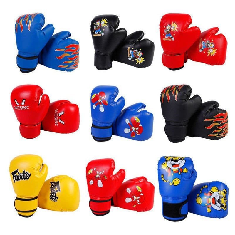 Luvas de boxe adequadas para crianças de 3 a 13 anos, usadas para treinamento de combate infantil, estilo tailandês, ade