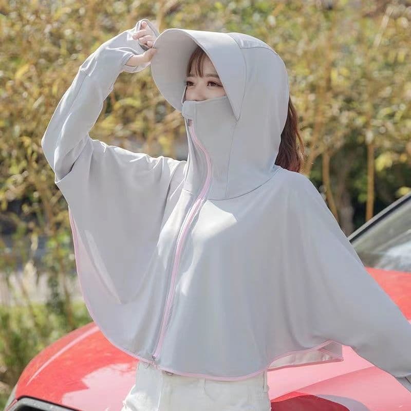 Protetor solar roupas femininas 2026 novo estilo verão jaqueta de seda gelo Cardigan ciclismo Anti-ultravioleta veículo