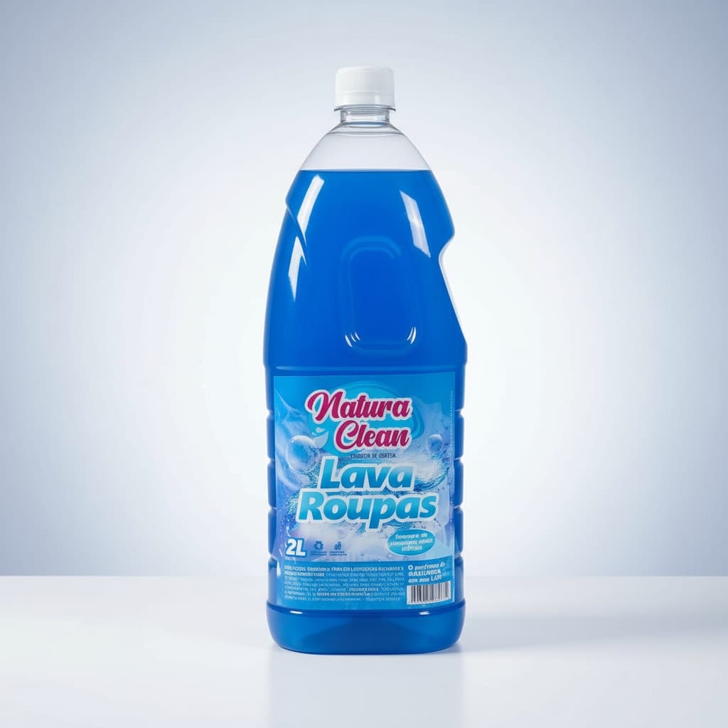 Kit C/3 Sabão Lava Roupas Natura Clean Liquido Blue 2l