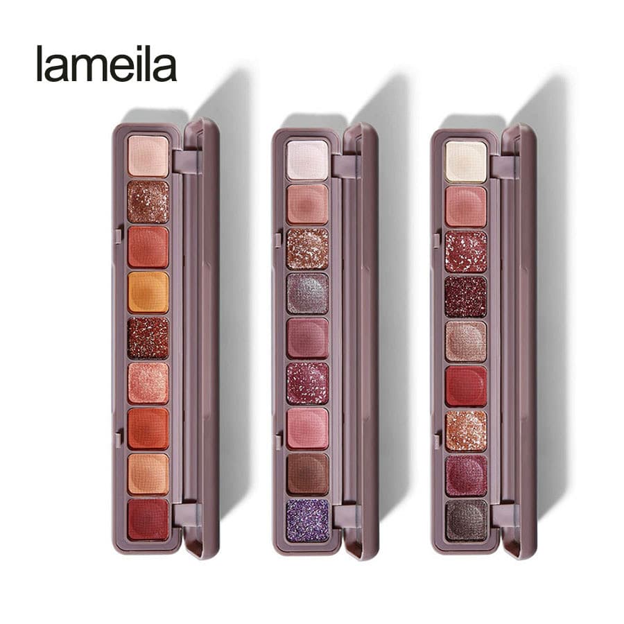 Lamella Douyin Mesmo estilo nove cores ponta do dedo Glitter teclado sombra perolada fosca à prova d'água estéreo de lon