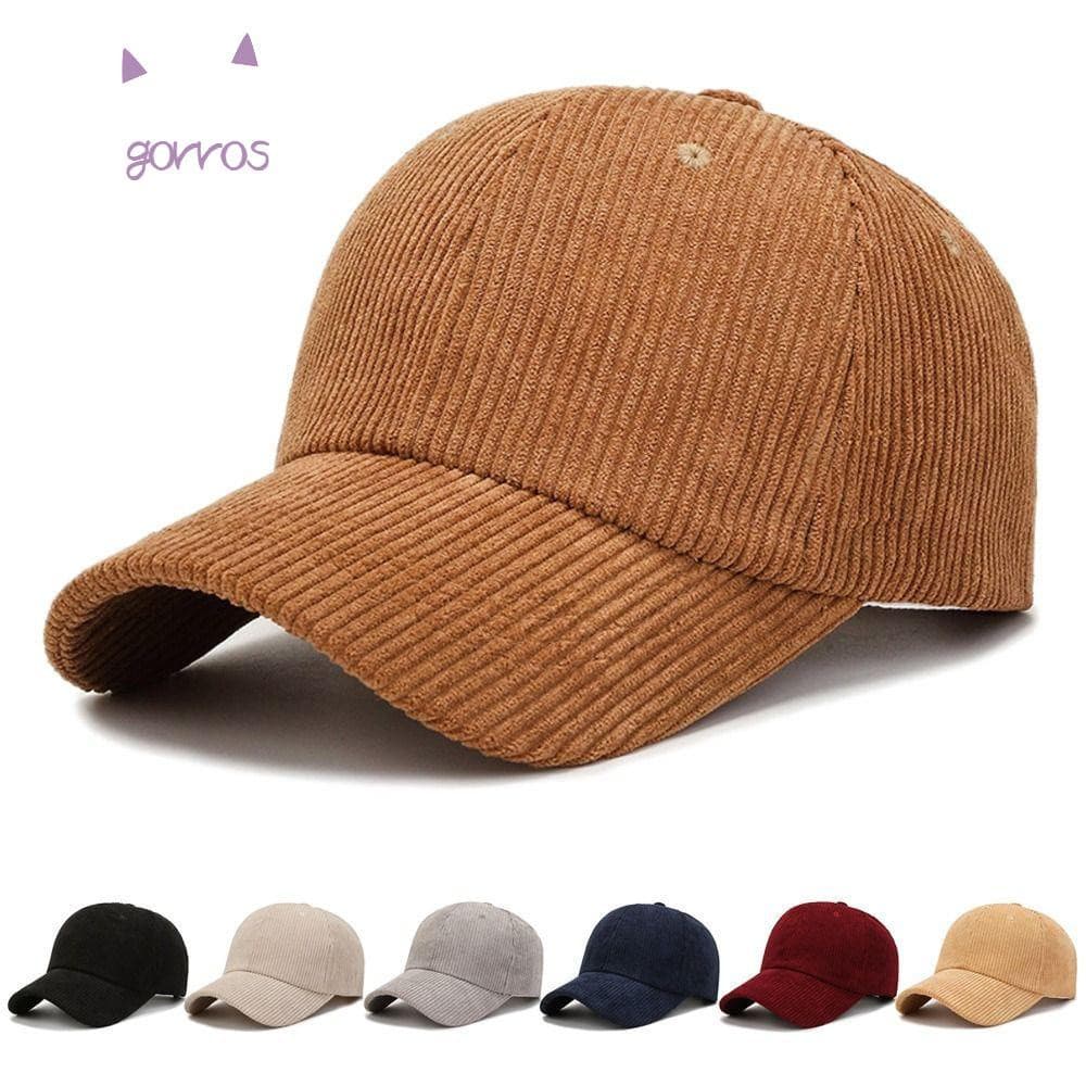 GORROS Veludo Boné De Beisebol Primavera Outono Mulheres Homens Ar Livre Baseball Chapéu