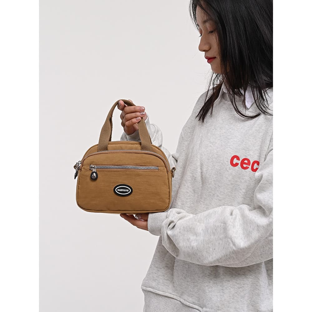 Bolsa mensageiro multifuncional feminina de Nylon repelente de água bolsa feminina de meia-idade leve bolsa pequena bols