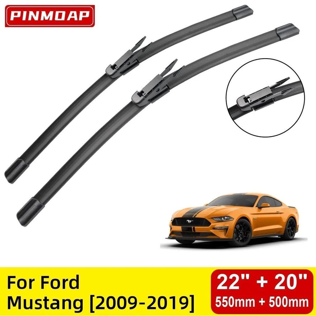 Lâminas De Limpador Dianteiras Para Ford Mustang 2009-2019 Pára-Brisa Janela 22 " + 20 " 2011 2012 2013 2014 2015 2016 2