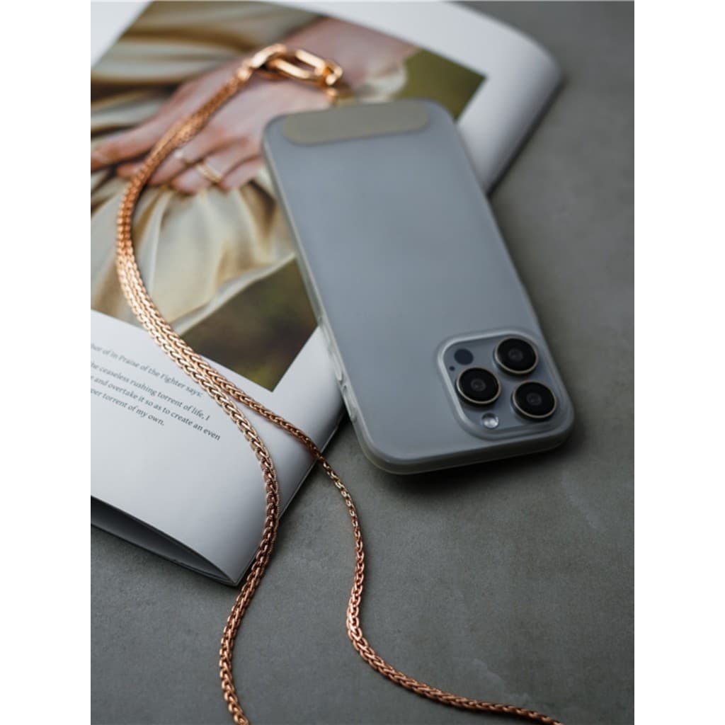 24 novo produto cordão de Metal para celular clipe Premium longo corrente suspensa para celular luz de luxo corrente cru