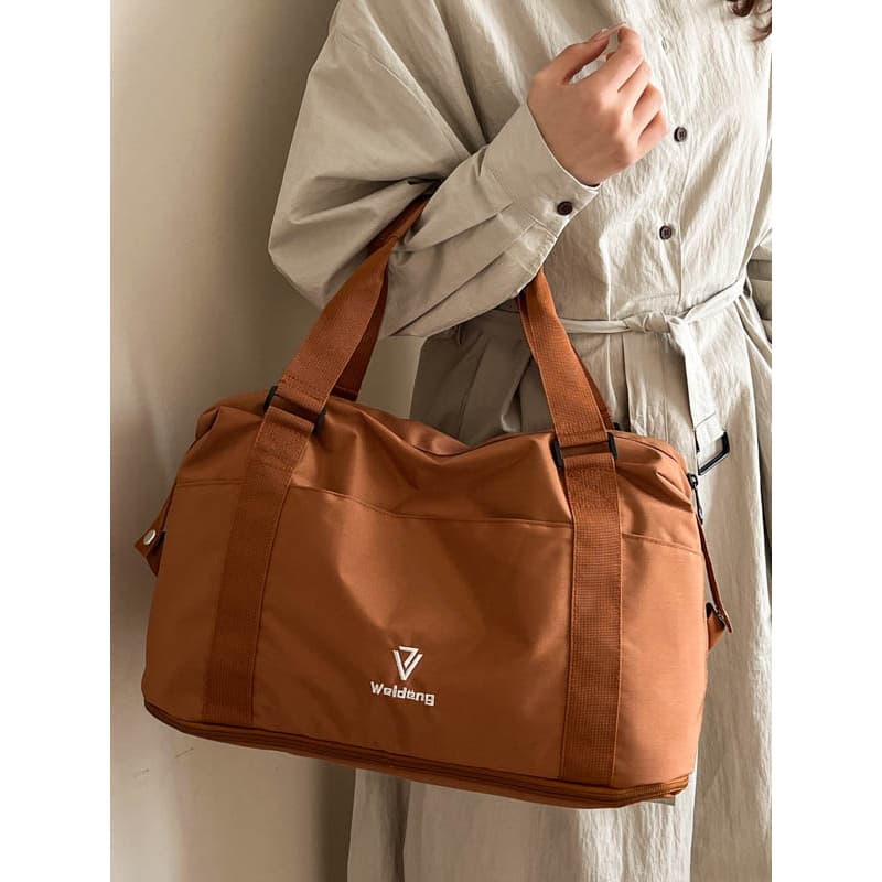 Retrátil estendido de um ombro Diagonal saco de viagem feminino grande capacidade leve bolsa de curta distância pode cob