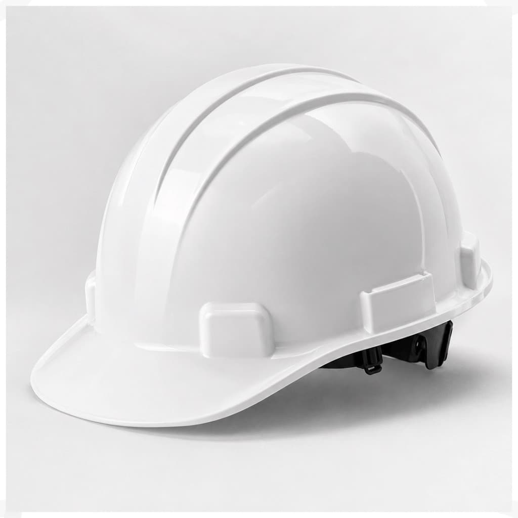 Capacete Segurança Obra Branco Proteção EPI Worker