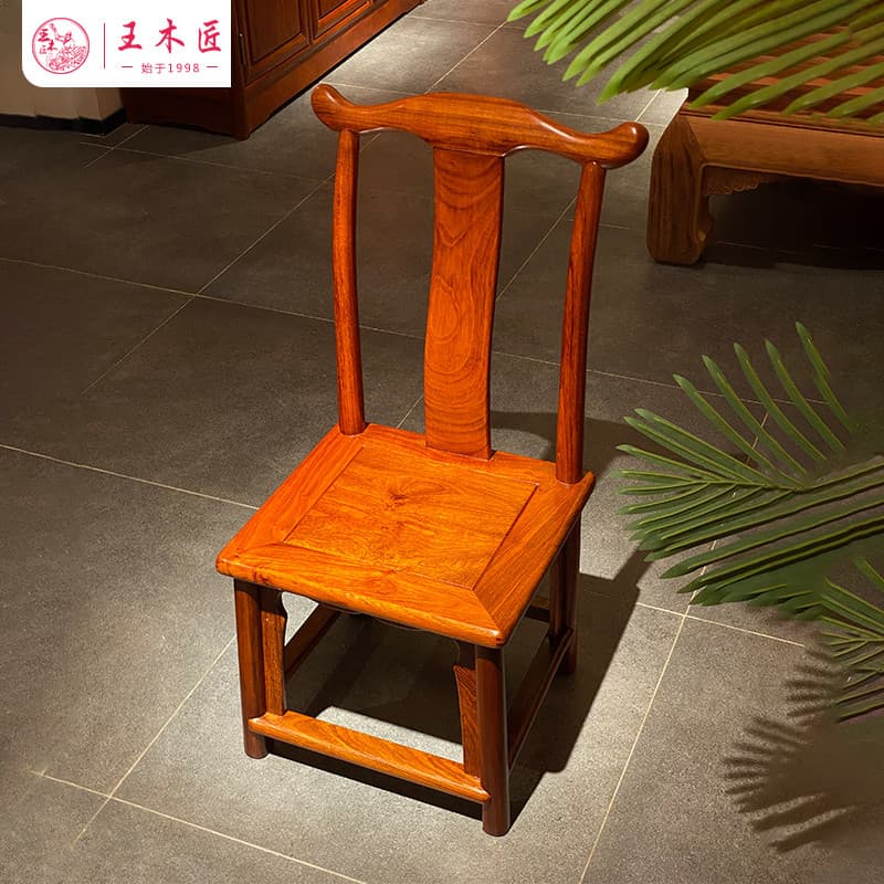 Wang carpinteiro ouriço sândalo vermelho pequeno chapéu oficial cadeira doméstica varanda cadeira traseira beber chá cad