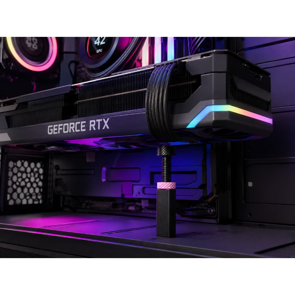 Suporte Ajustável Vertical Para Placa de Video GPU HD PC Colorido