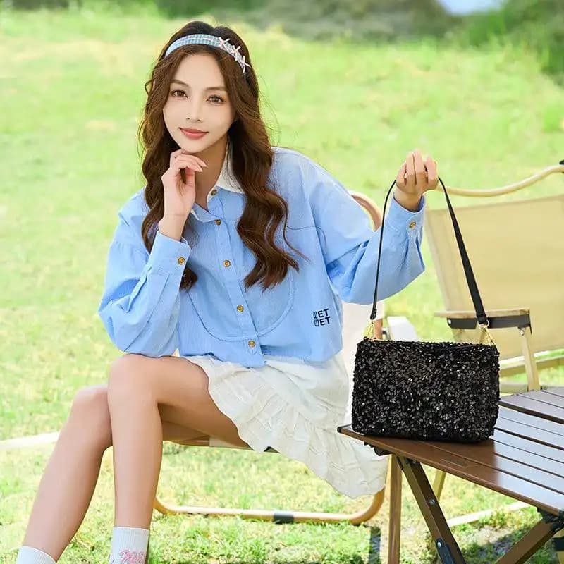 Doce simples 2026 estilos onda zíper bolsa para câmera, ombro Casual Crossbody bolsa de moedas para celular