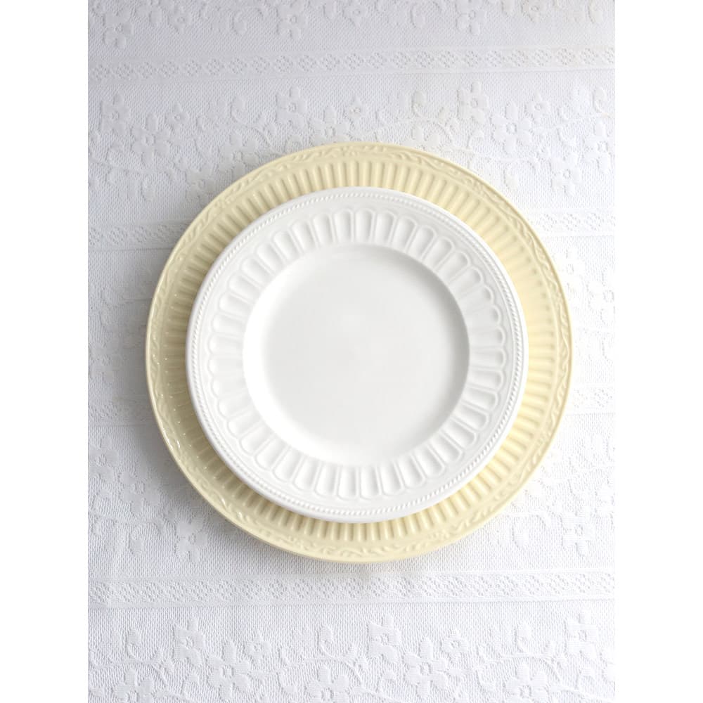 Francês em relevo listras verticais banquete posando placa de sobremesa doce comida ocidental bife placa modelo sala pla