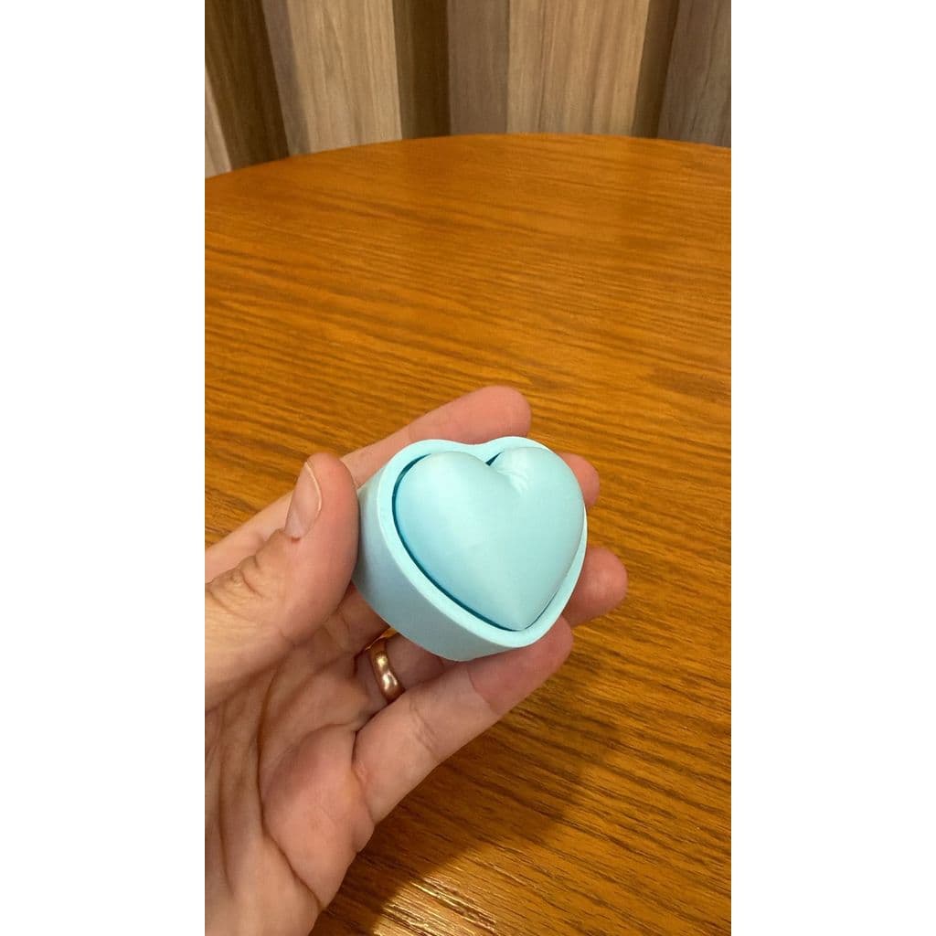Coração Clicker Anti Ansiedade Botão Tátil Fidget 3D