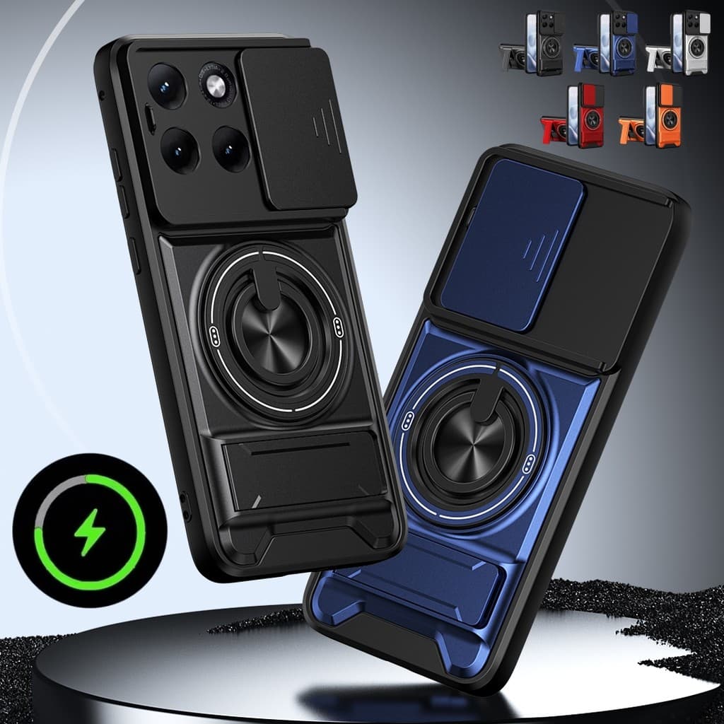 Armadura À Prova De Choque Anel Magnético Suporte Caso Para Moto Edge 70 60 50 Fusion G17 G37 G47 G67 G77 G56 G86 G75 Ca