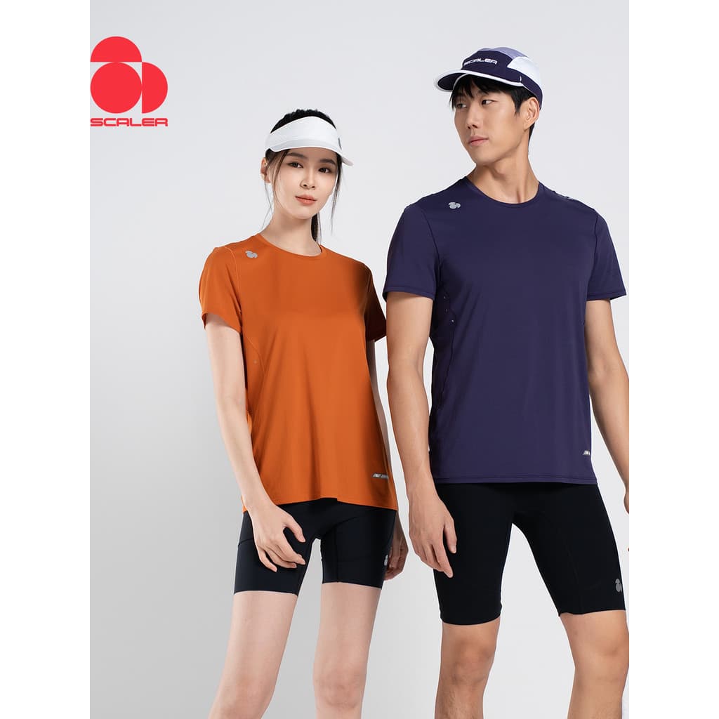 Scaler scaler ao ar livre 26 verão absorvente de suor de secagem rápida camiseta das mulheres dos homens de manga curta