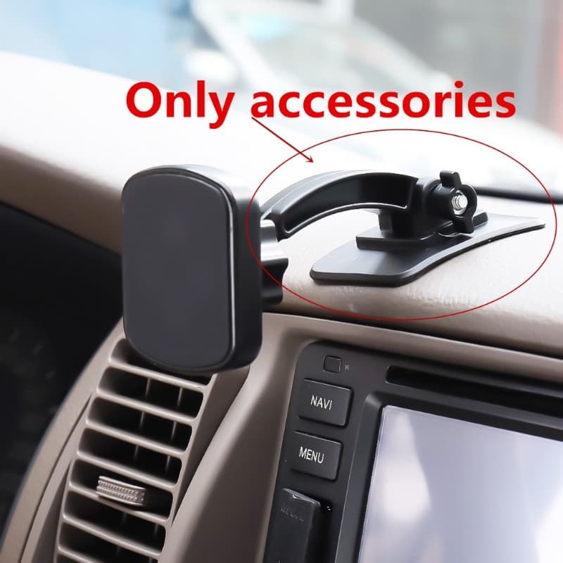 1 suporte para celular de carro, cabeça esférica de 17mm, base autoadesiva, acessório ajustável para painel de controle