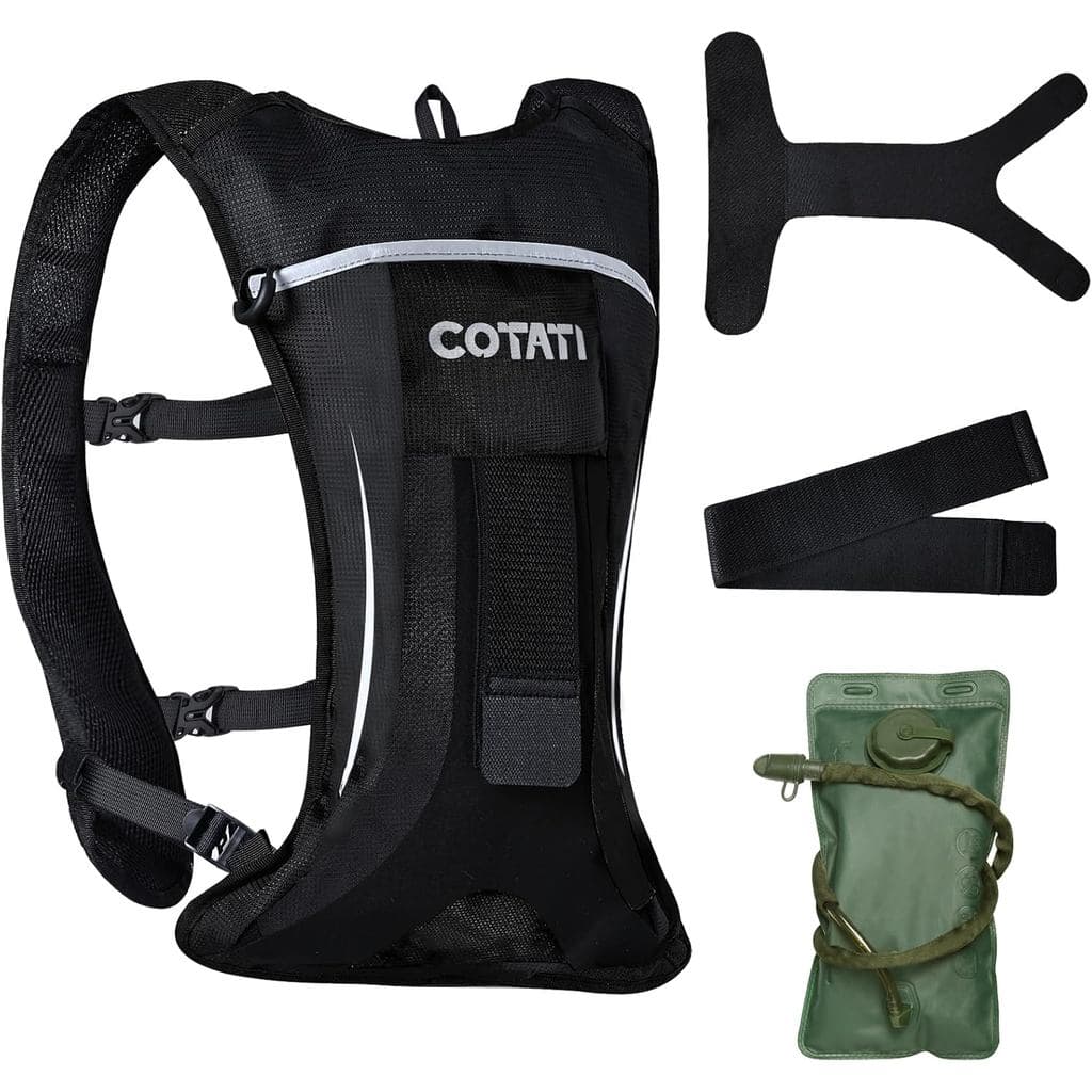 Mochila de Hidratação COTATI para Corrida com Reservatório de Água de 2L, Mochilas Leves para Homens e Mulheres para Cam