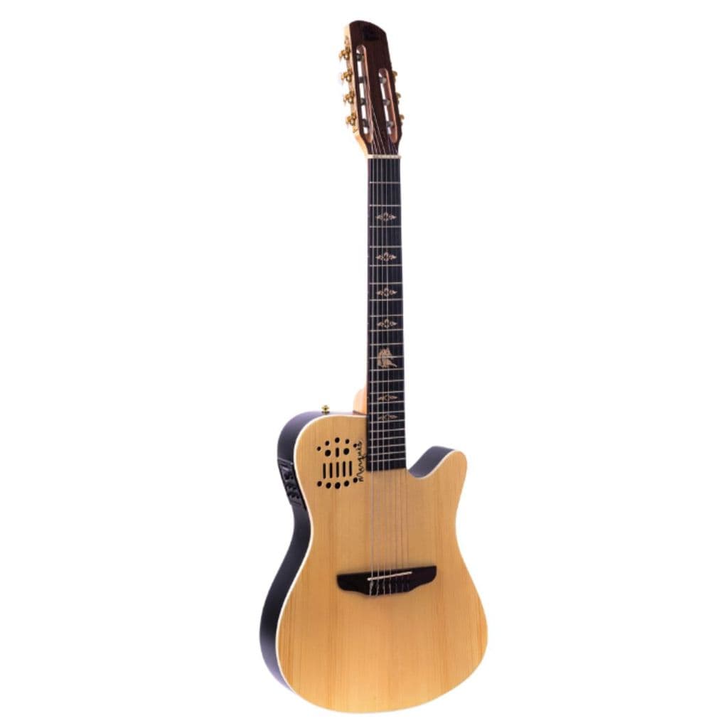 Violão Elétrico Flat Nylon 7 Cordas Marquês 7-VN145 Captação Fishman