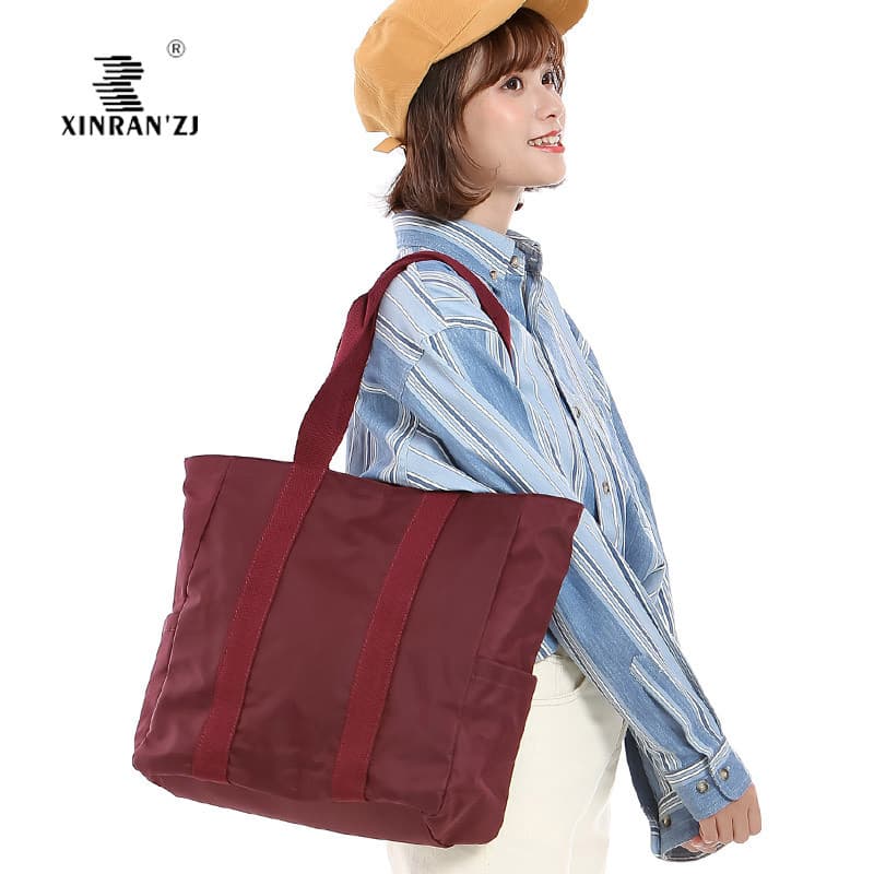 Grande capacidade senhoras portátil de um ombro grande saco leve à prova dwaterproof água lazer saco de viagem compras p