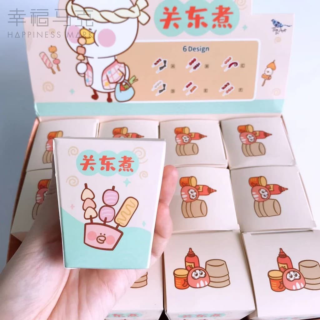 Qingyifang Oden série caixa misteriosa em miniatura estudante bonito requintado Mini cena corda crianças brincar casa