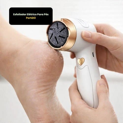 Esfoliador Elétrico Pedicure Portátil Removedor Calos Pele Morta Pés Macios