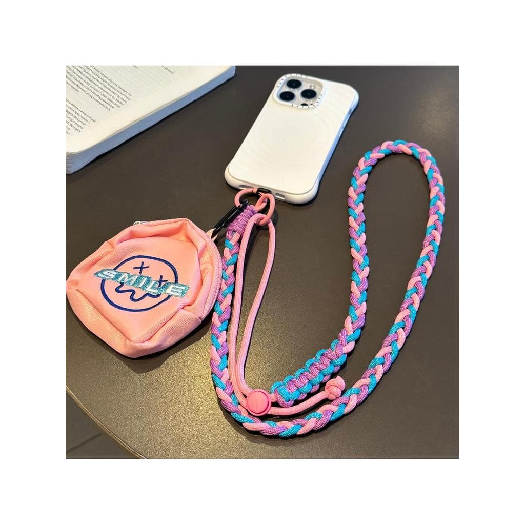 Criativo ins bolsa de moedas cordão do telefone móvel Cross-corpo ajustável ombro pendurado pescoço viagem ao ar livre A