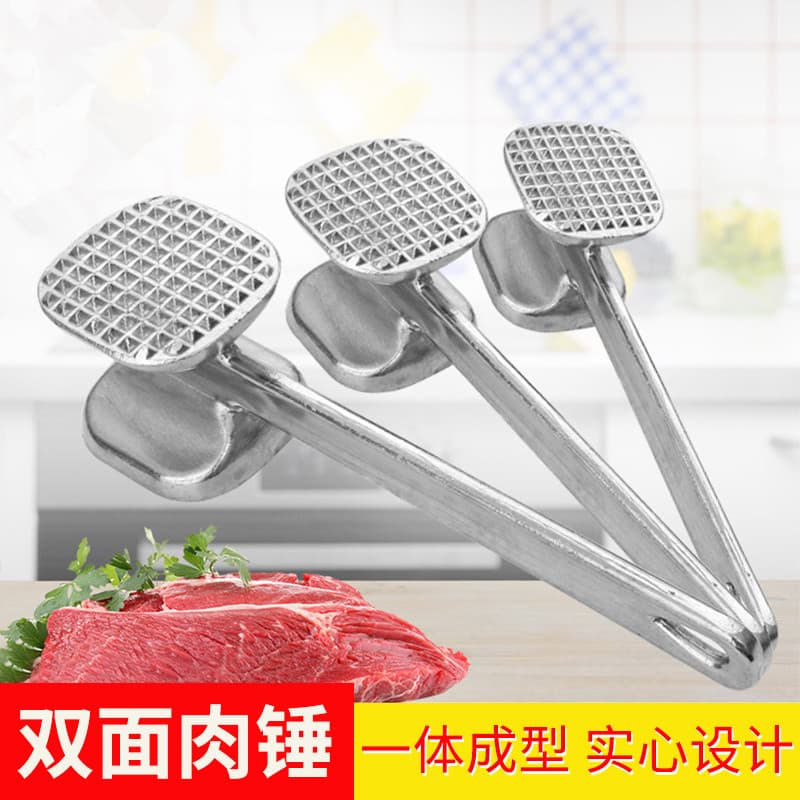 Martelo para bater carne, martelo comercial para afrouxamento de carne, martelo para cozinha, amaciador de liga de alumí