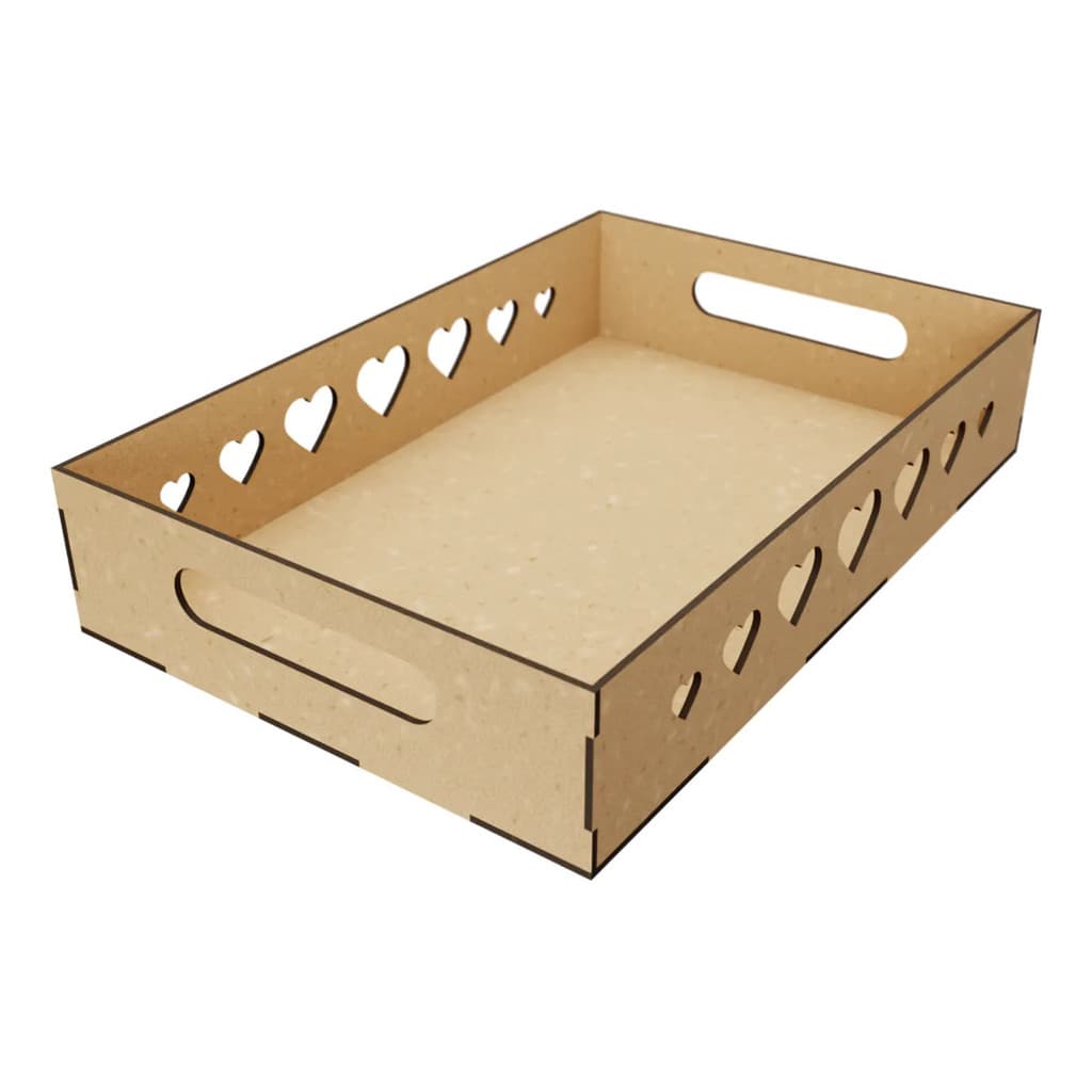 Kit 3 Bandejas Mdf 30x20 Decorativa Retangular Decoração Para Mesa de Festas