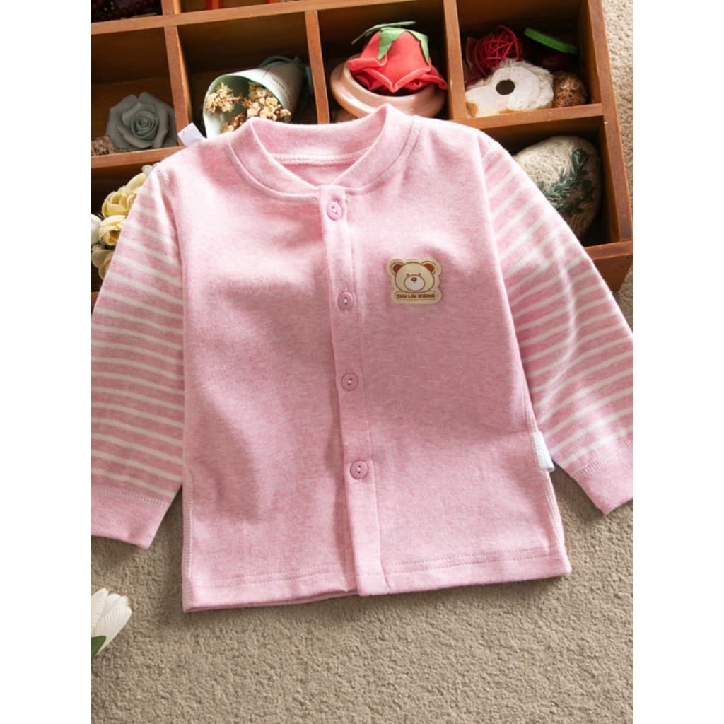 2023 primavera outono bebê roupas de manga comprida roupas de outono topos Cardigan das crianças 1-3 anos de idade menin