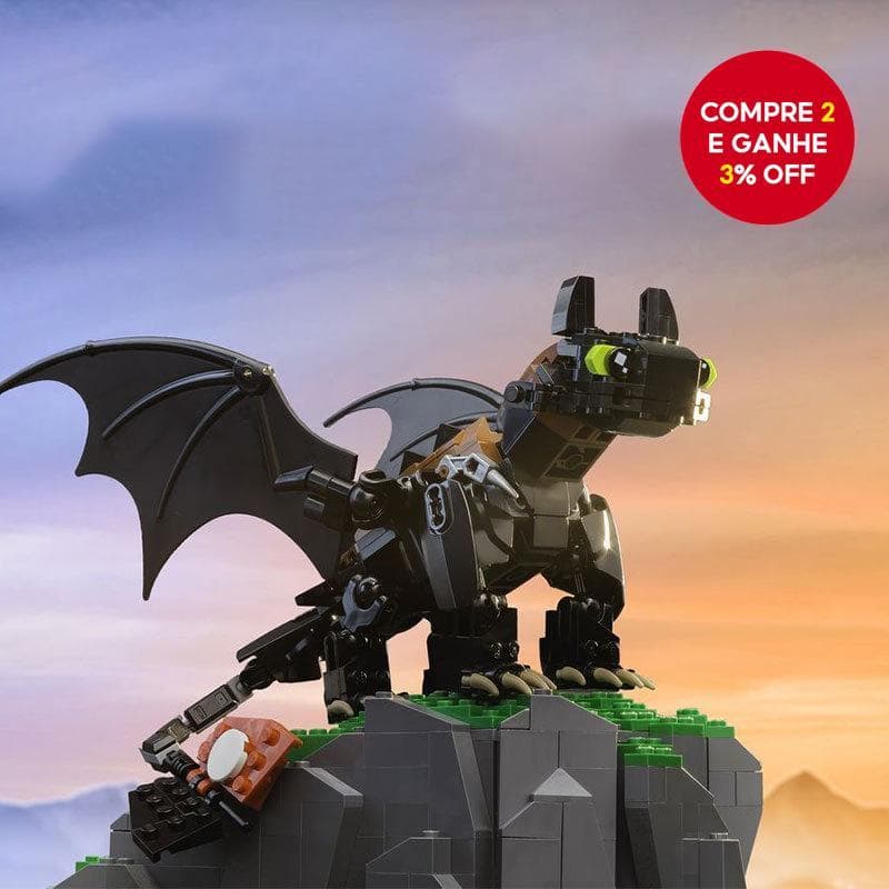 Como Treinar Seu Dragão Desdentado MOC-23064 Blocos De Construção Brinquedos Para Crianças Presente 232 Peças Tijolos