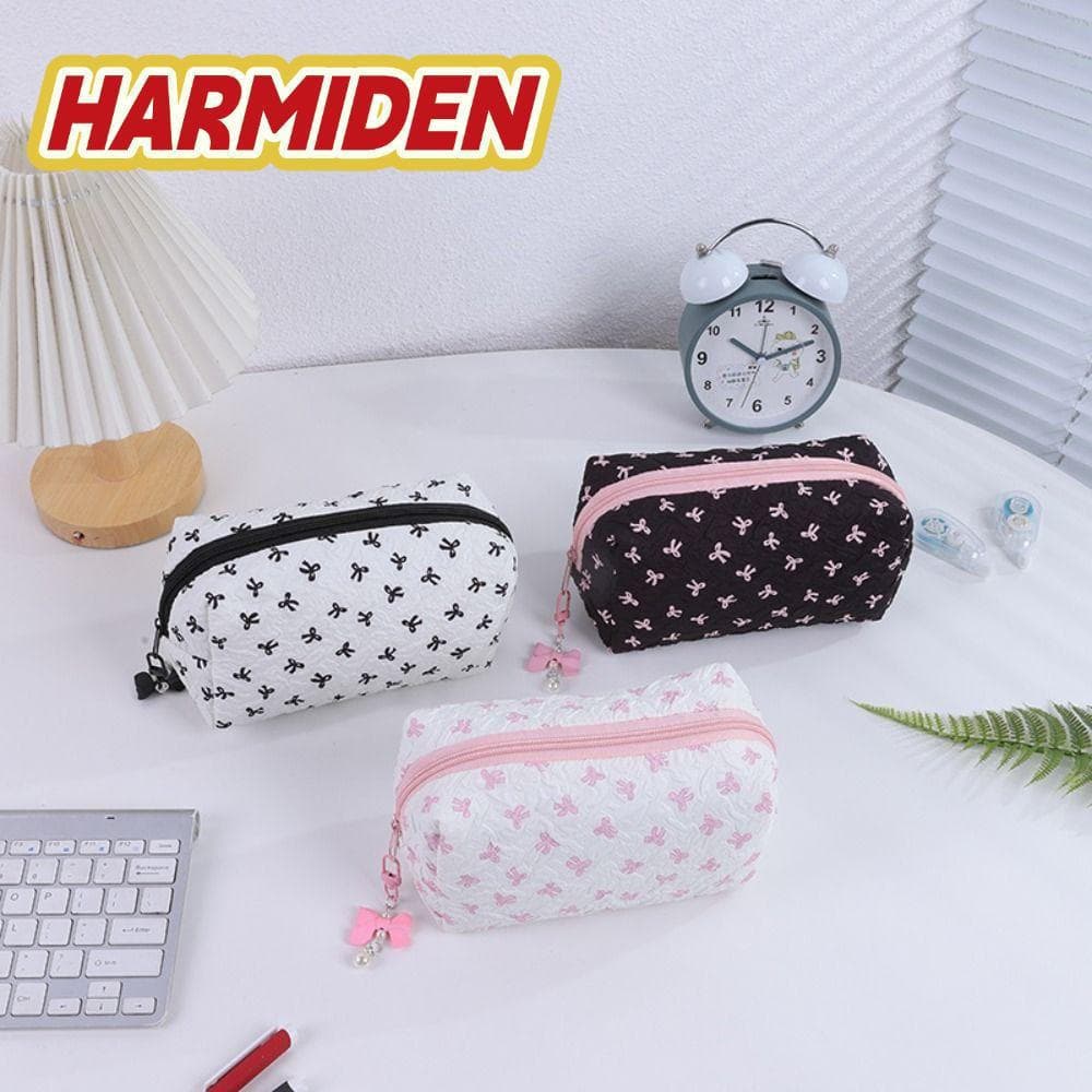Bolsa Para Caneta MIOSHOP , Lápis Multifuncional Portátil , Organizador De Papelaria De Grande Capacidade Com Laço