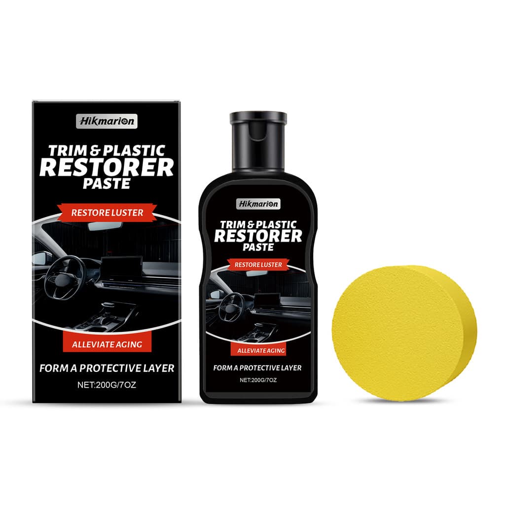 Hikmarion Kit de cuidados para remodelação de interiores de carro, creme de cuidados diários com brilho para remodelação