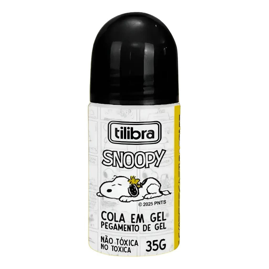 Cola Gel Snoopy Decorado Fofo C/ Bico Aplicador 35g Tilibra