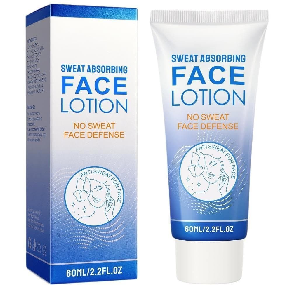 Loção Facial Absorvente de Suor – Proteção Facial Anti-Suor – Controle de Oleosidade e Base para Maquiagem – 60ml PLNM
